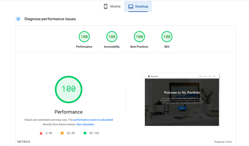 website-desktop-performance